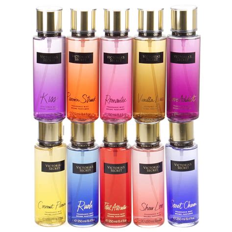 victoria secret body mist fragrances